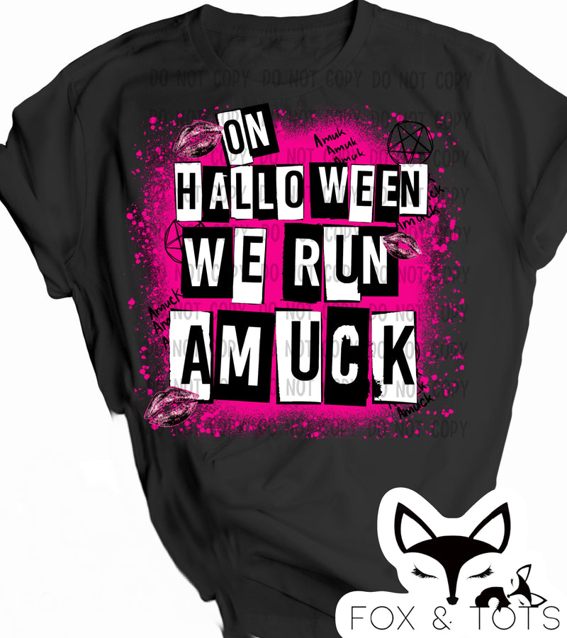 Hocus Halloween run amuck Pre order - Tee as Pictured 2-3 week tat