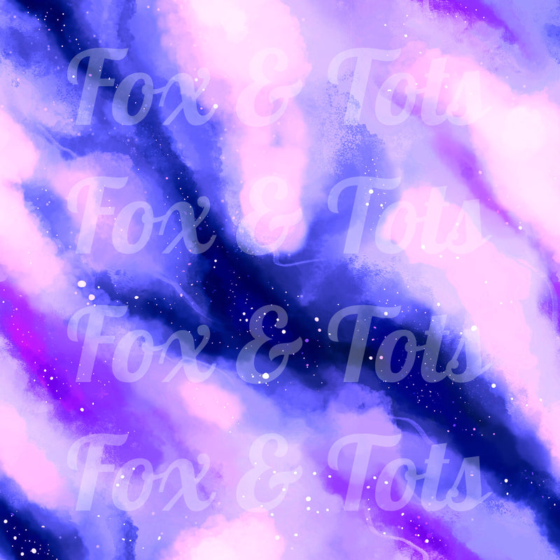 Deep Purple Galaxy Fabric