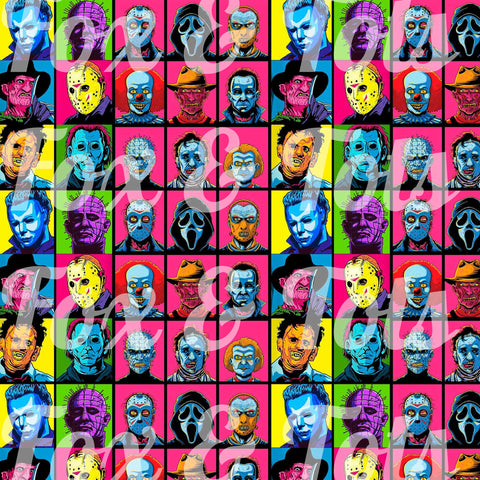 Pop Art Horror Fabric Fox Tots