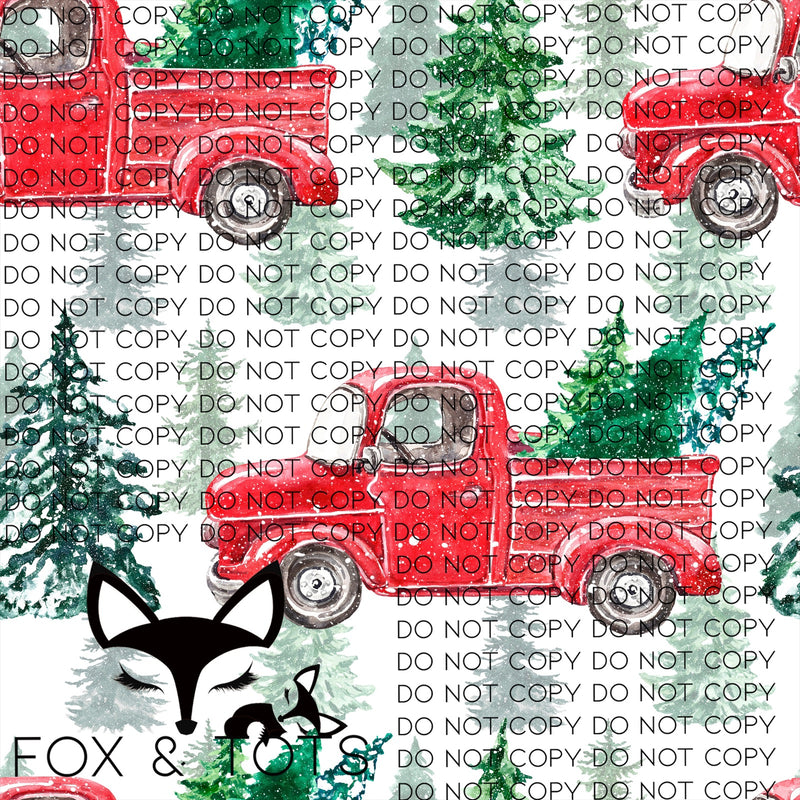 Red Truck Fabric