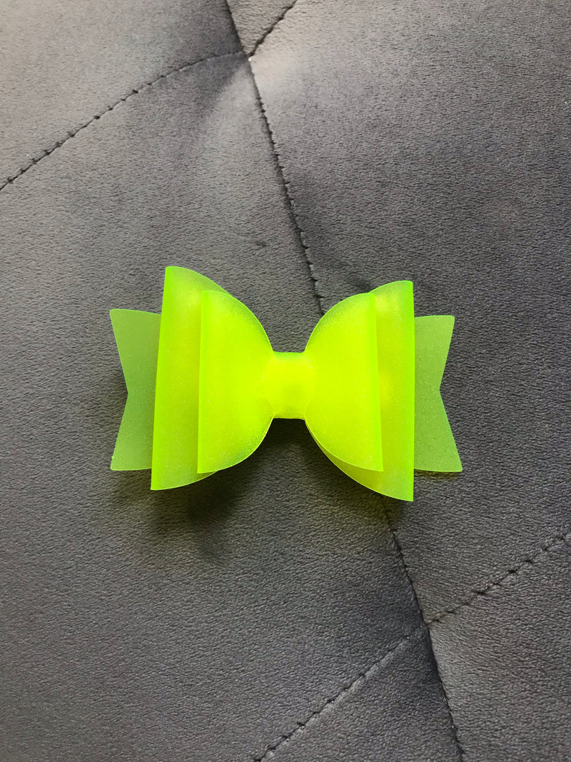 Small Neon Yellow Pool Bow