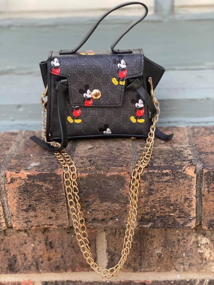 Pre order black mouse tote purse