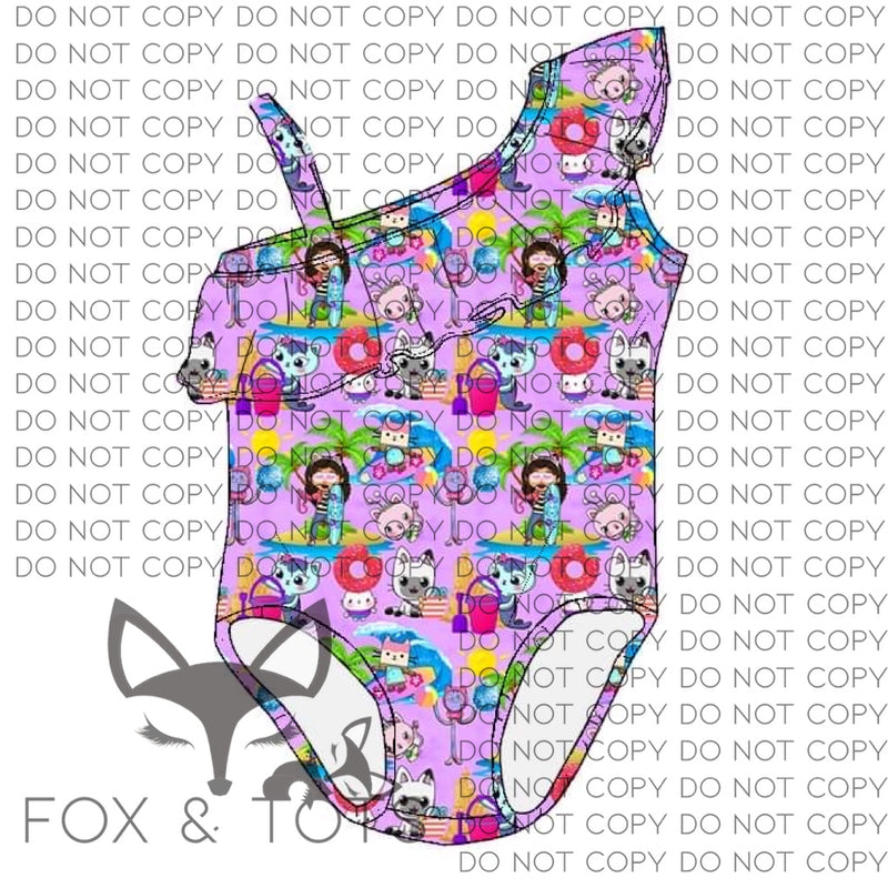 Gabby Purple Swimsuit RTS