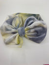 Velvet head wrap with bows RTS