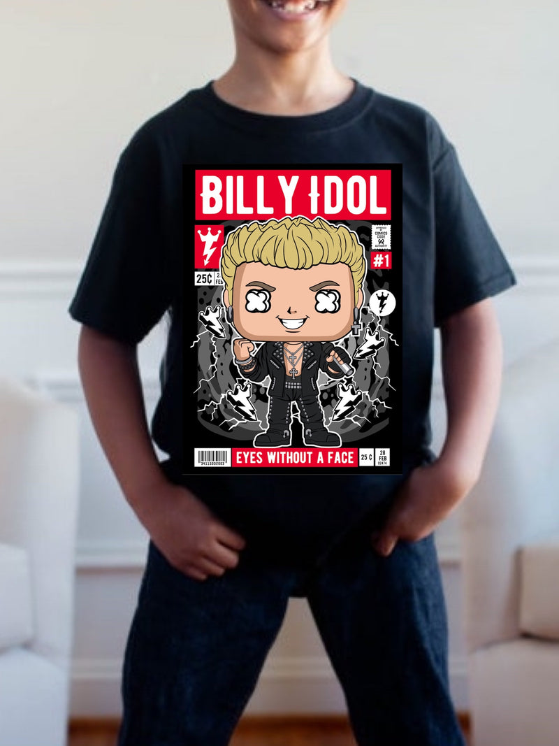 Pre order BILLY IDOL POP tee (tee as pictured ) 1.5 week -2 week Tat