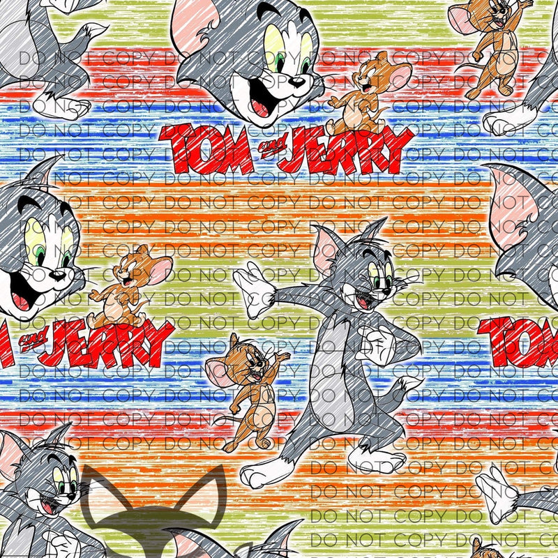 T and J Colored Pencil Fabric