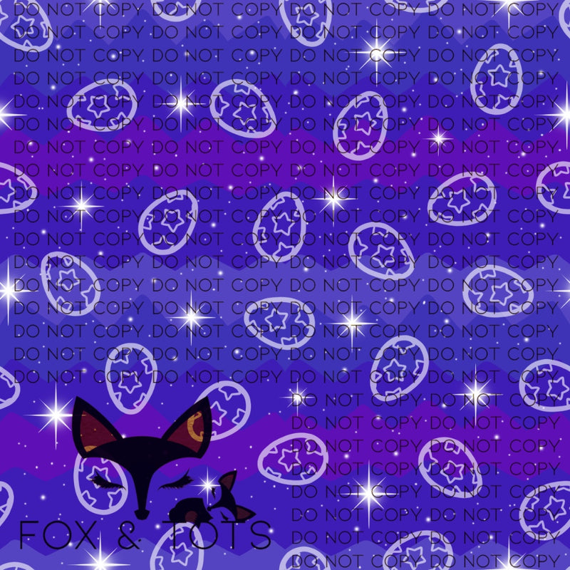 The Child Easter Galaxy LIGHT Purple BACKGROUND Fabric