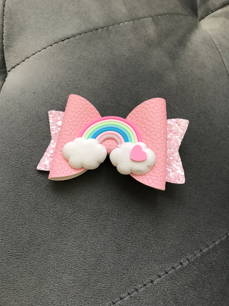 Small Bow-Pink Rainbow