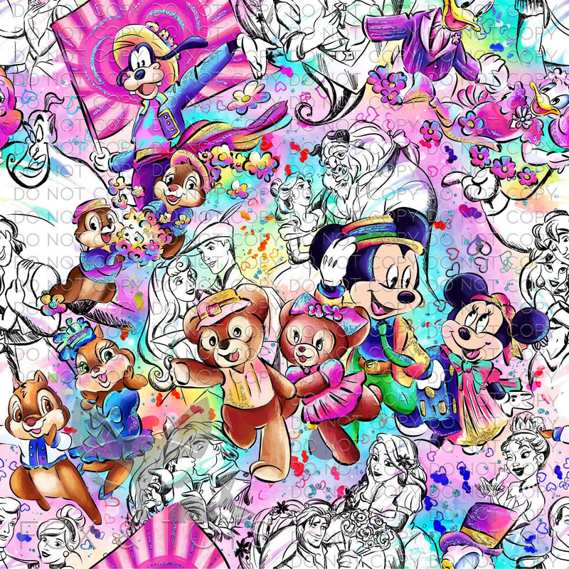 Magic Couples Mashup Fabric