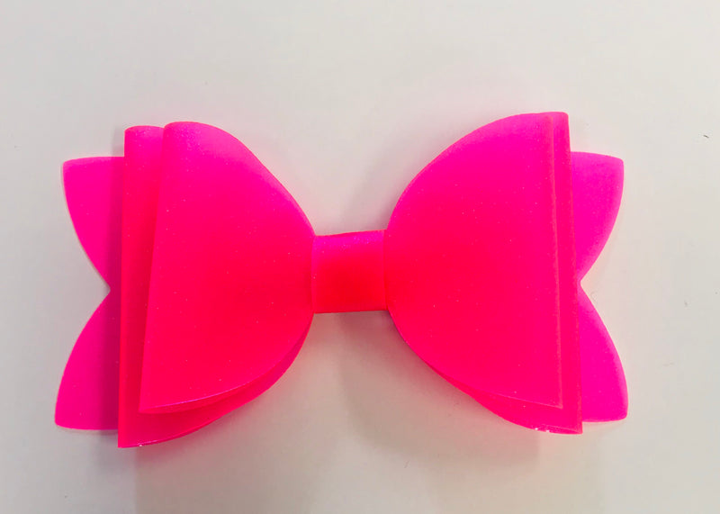 Large Neon Pink Pool Bow