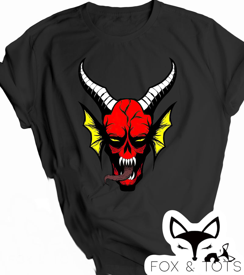 Stranger demon head Pre Order tee as pictured (1.5 week TAT)