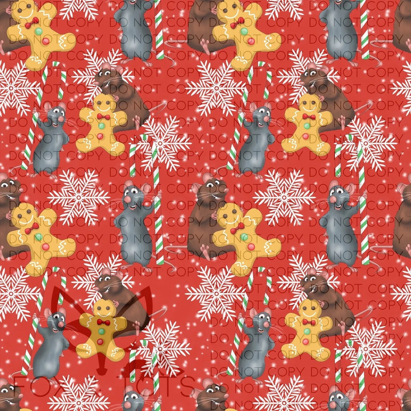 Ratatouille XMAS Fabric