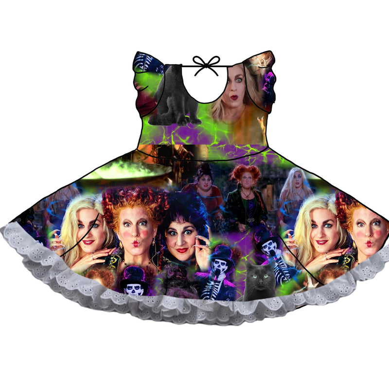 RTS HALLOWEEN HOCUS POCUS RUFFLE DRESS