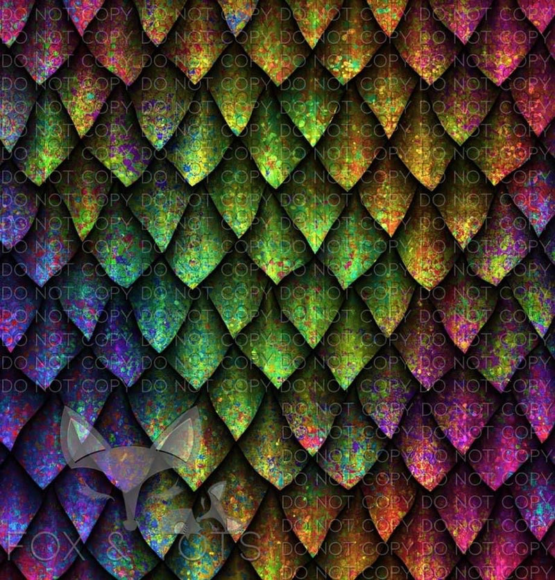 Rainbow Scales Fabric