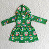 PREORDER HOODED GRINCH DRESS  2/3 WEEK TAT