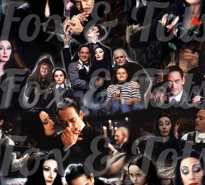 Addams Family Movie Scene Fabric
