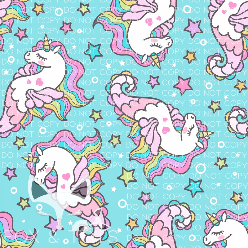 Sea Unicorn Fabric