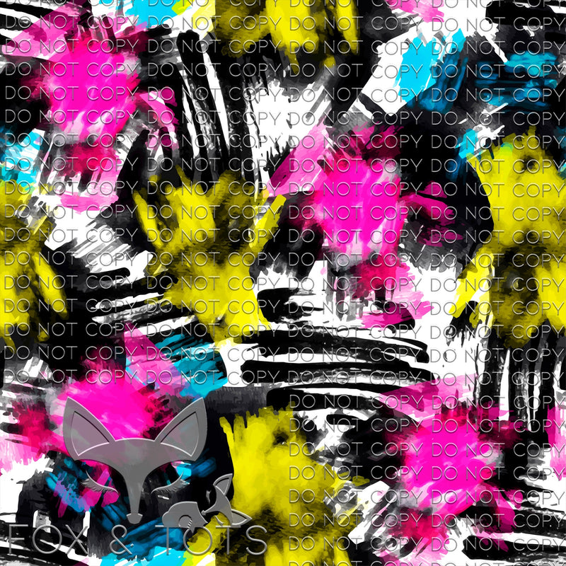 Graffiti Splatter Fabric