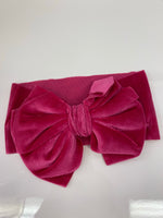 Velvet head wrap with bows RTS