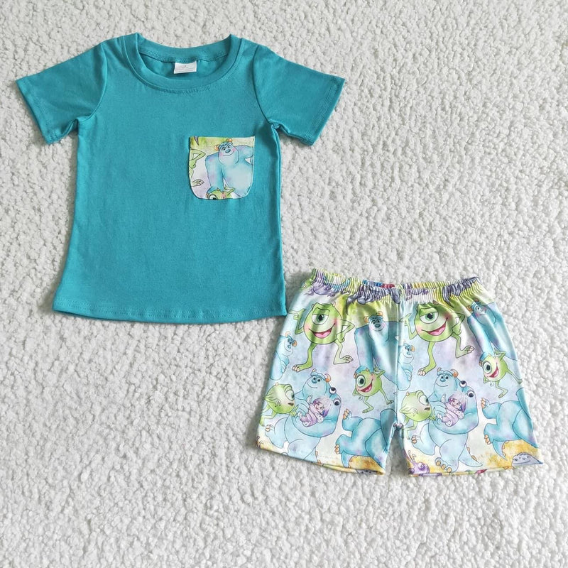 Mike and sully 2 PC short Set - 2-3 week tat