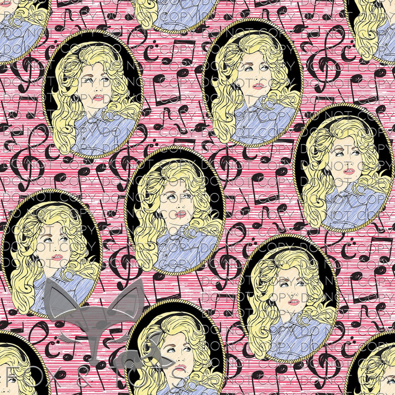 Sketched Dolly Fabric
