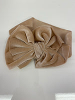 Velvet head wrap with bows RTS