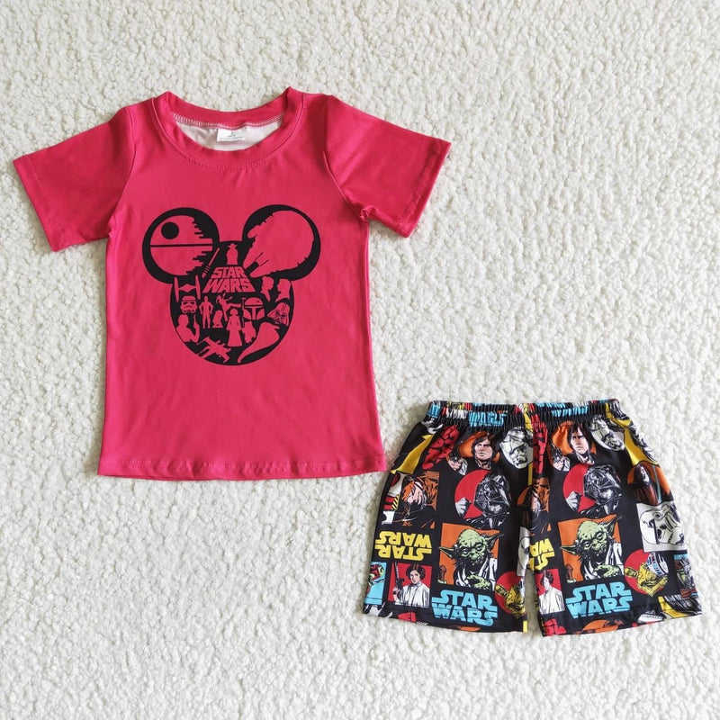 Star Wars ears  2 PC short Set - 2-3 week tat