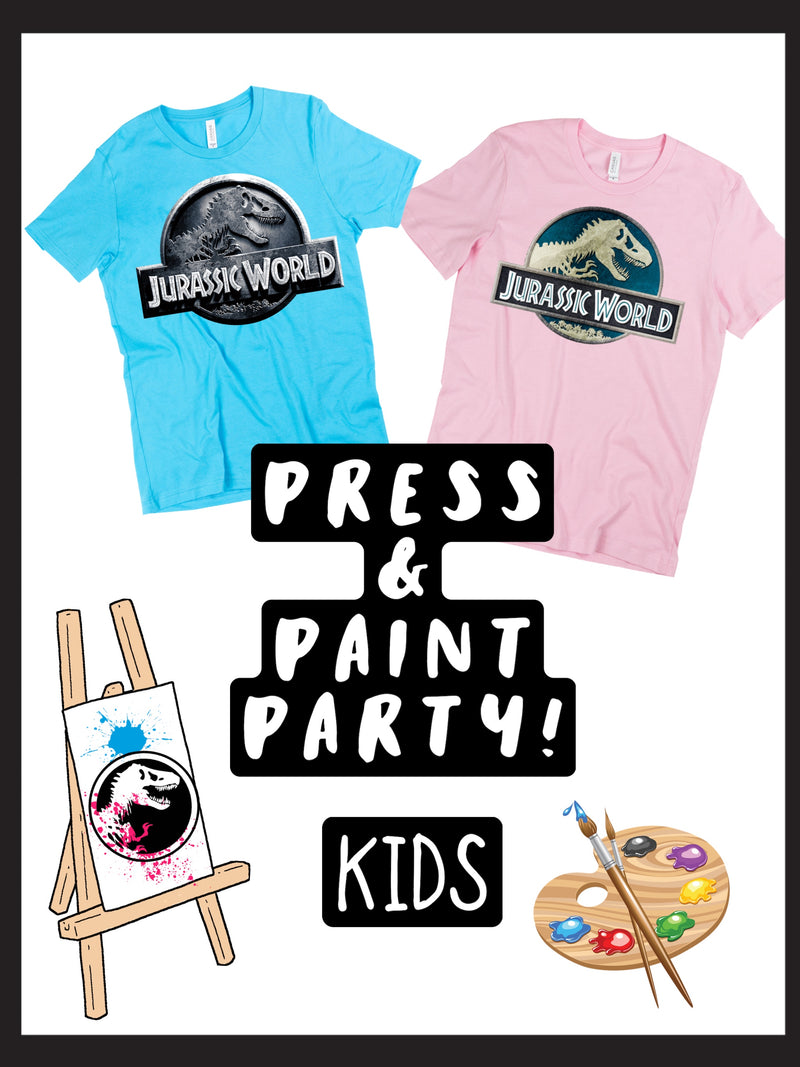 A Press & Paint Party! Jurassic Theme!! (2 hour duration) Kids (5)