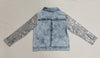 Pre order sequin denim jacket ships beginning of MAY