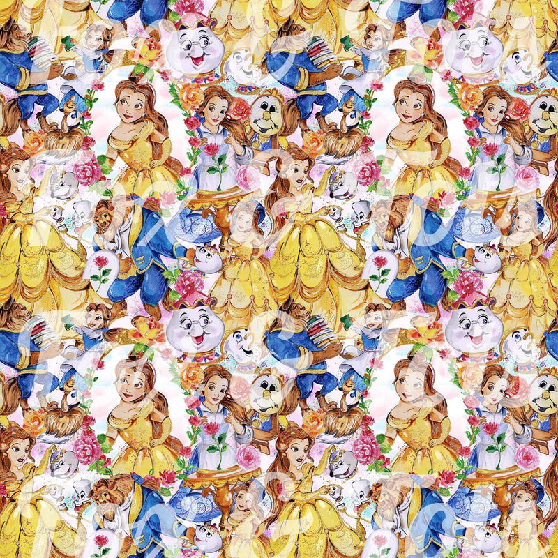 Beauty and the Beast 2 Fabric