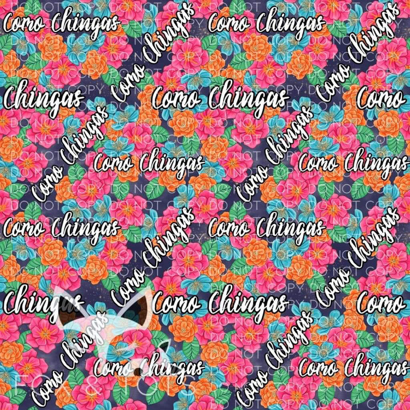 Como Chingas SMALL SCALE Fabric