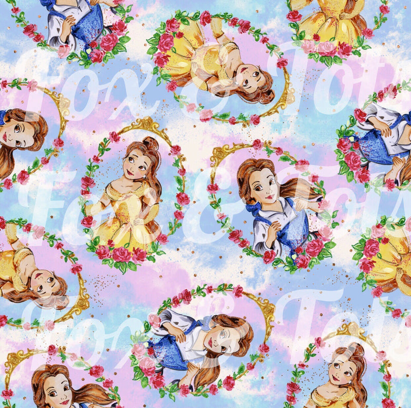 Watercolor Floral Belle Fabric