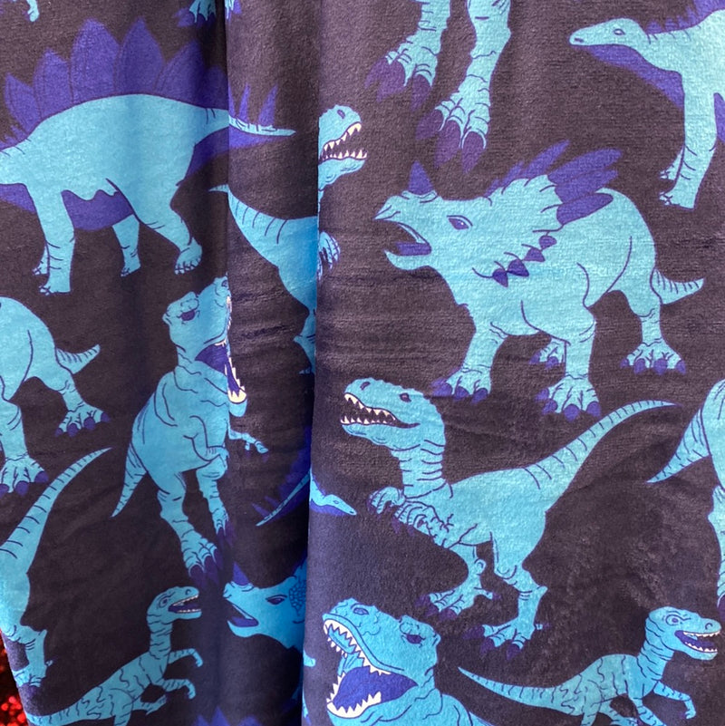 RETAIL MINKY - RTS - BLUE DINOSAURS