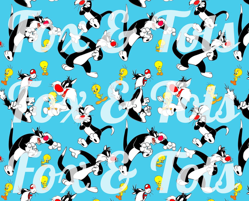 Simply Sylvester and Tweety Fabric