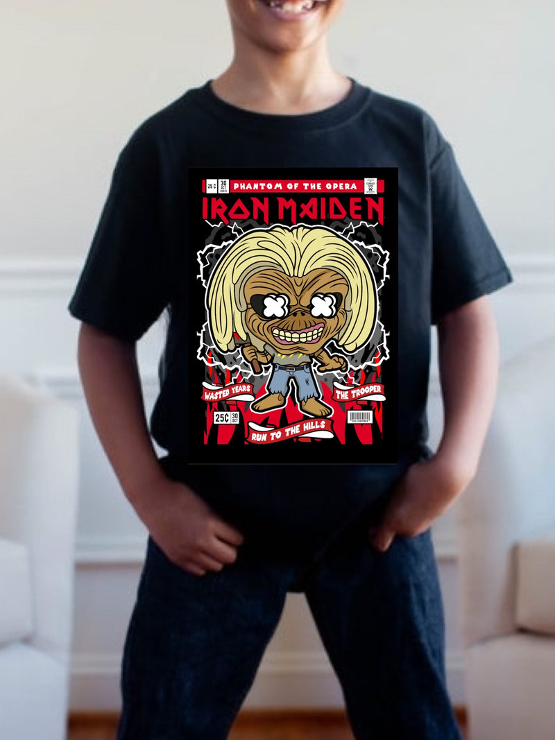 Pre order IRON MAIDEN POP tee (tee as pictured ) 1.5 week -2 week Tat