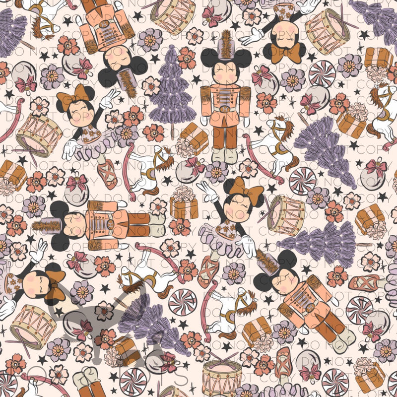 Golden June nutcracker Fabric