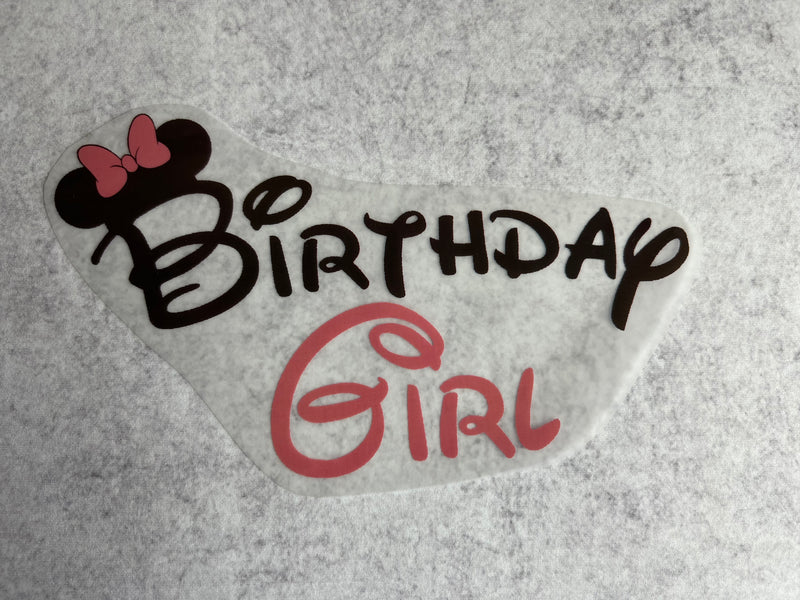 RTS pink bow mouse Birthday Girl screen