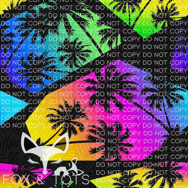 Neon Tropical Fabric
