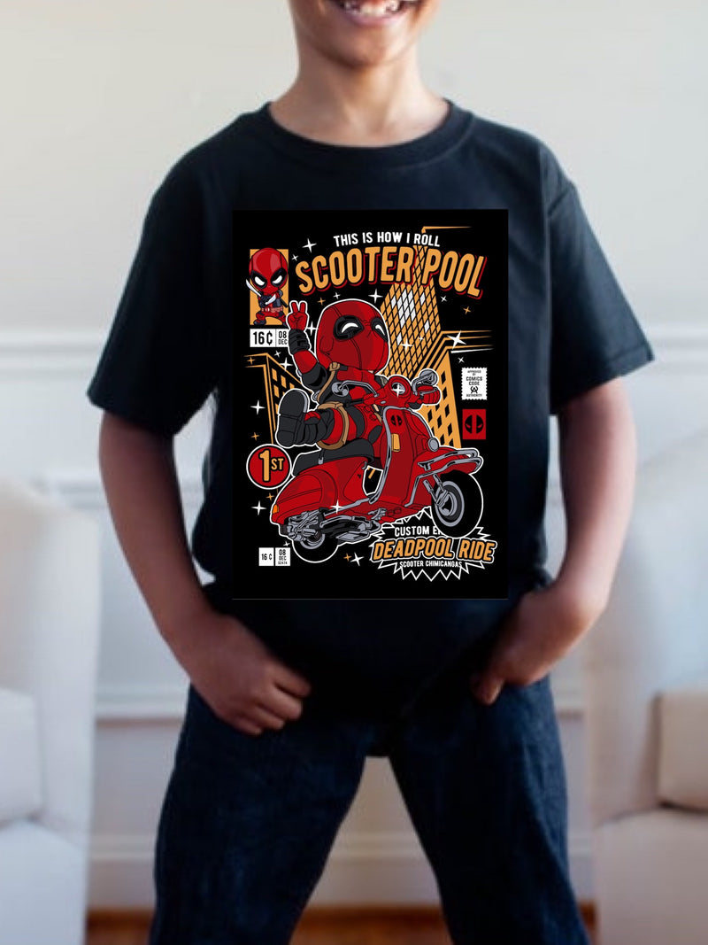 Pre order SCOOTER POOL POP tee (tee as pictured ) 1.5 week -2 week Tat