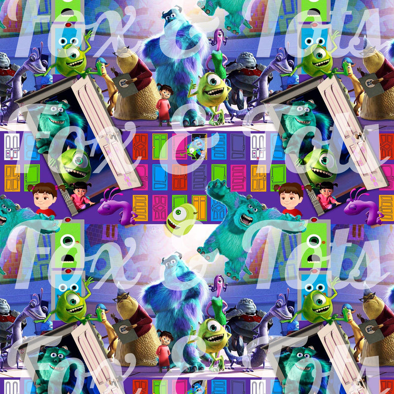 Monsters Inc Fabric