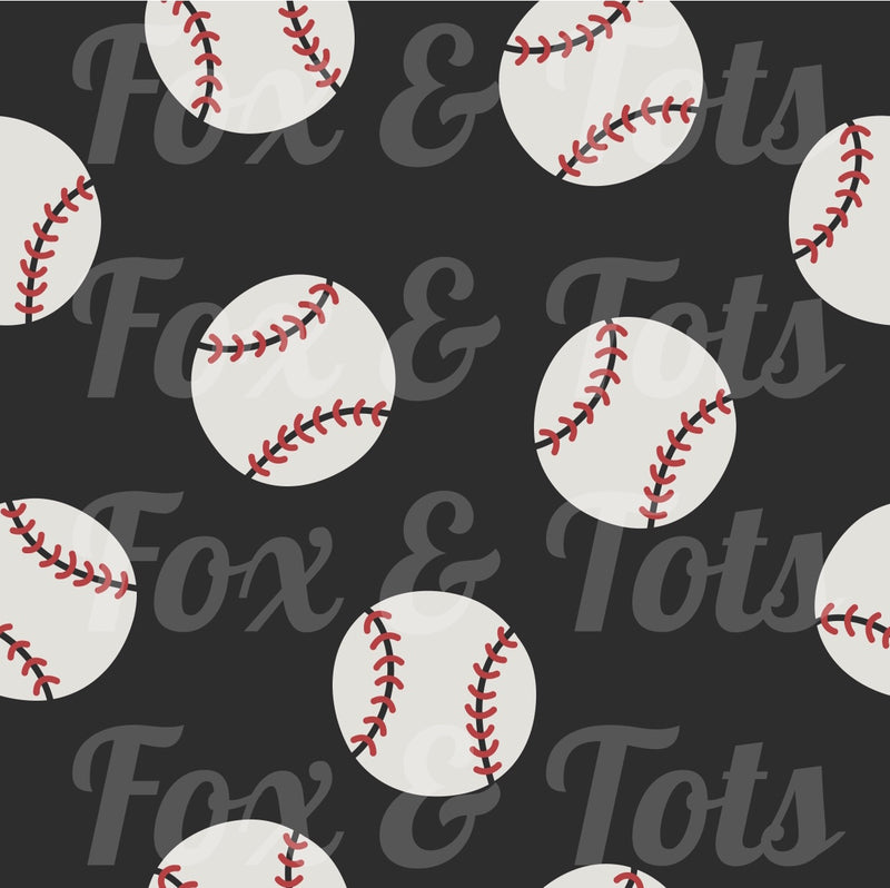 Baseball SMALL SCALE Fabric