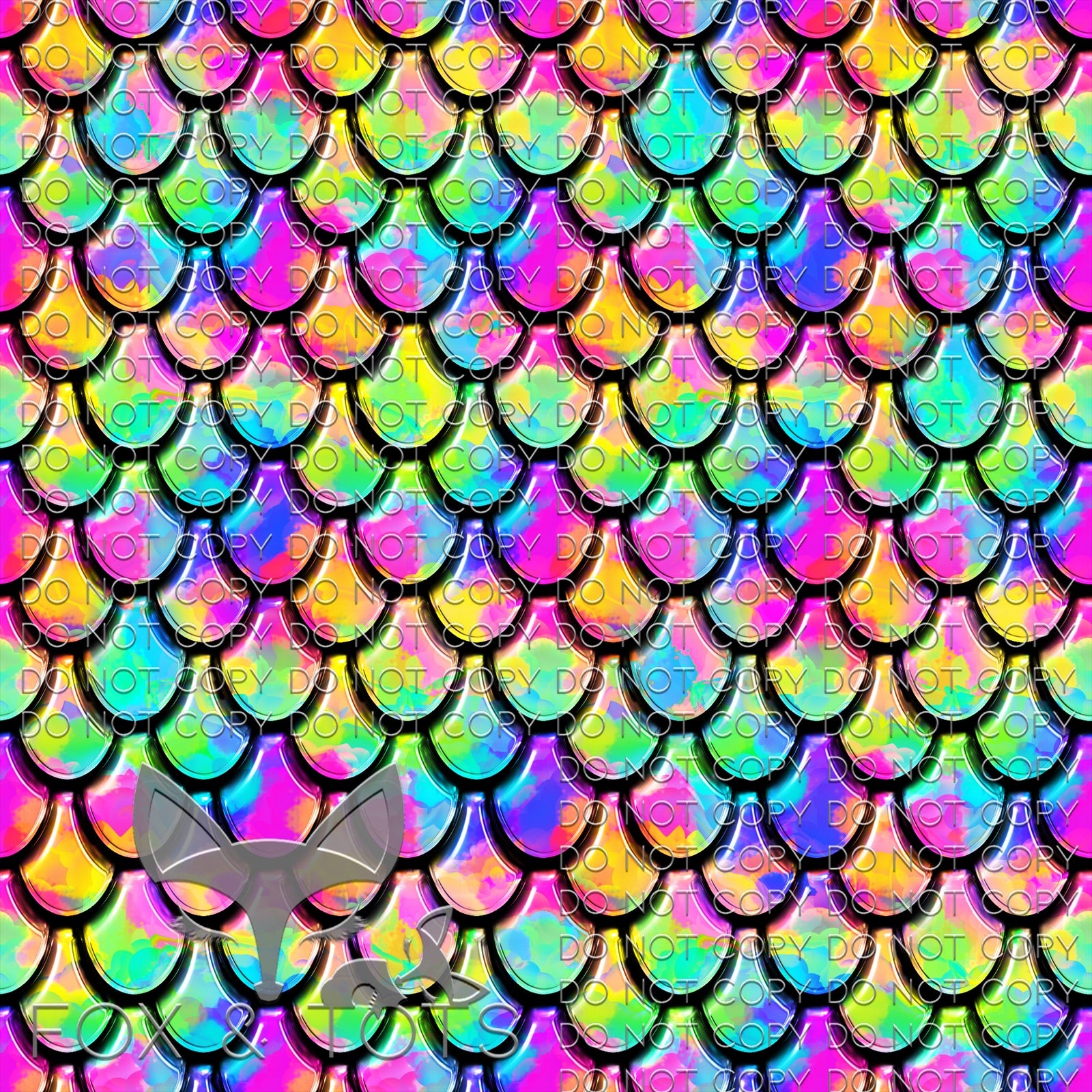 Rainbow Mermaid Fabric