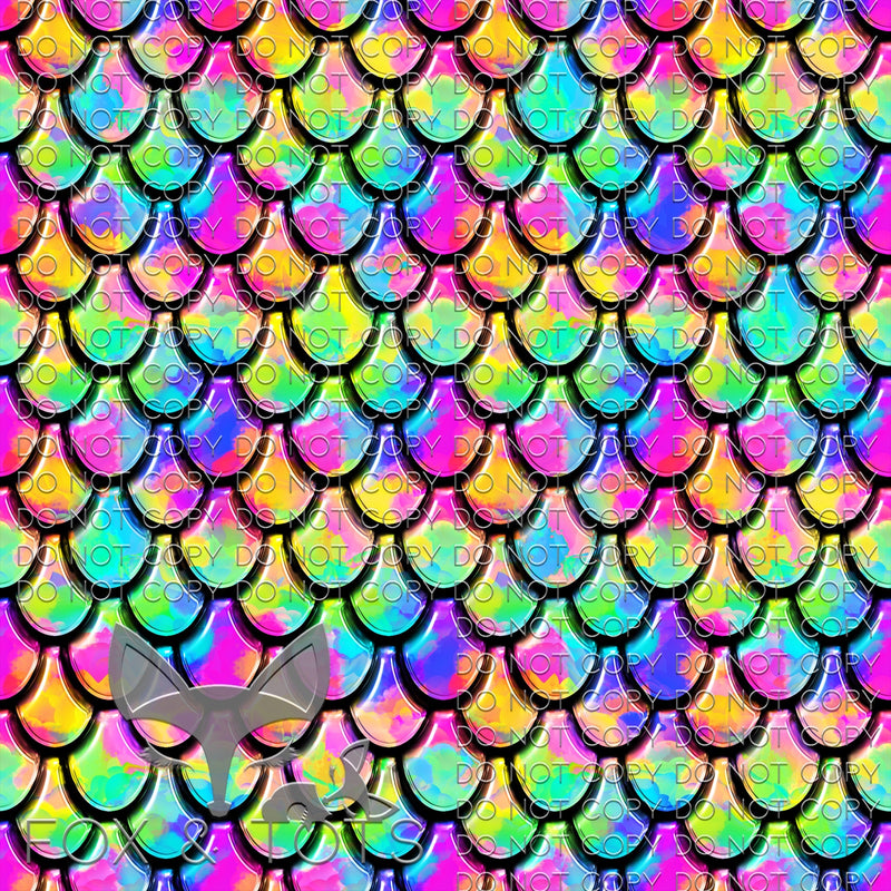 Rainbow Mermaid Fabric – Fox & Tots