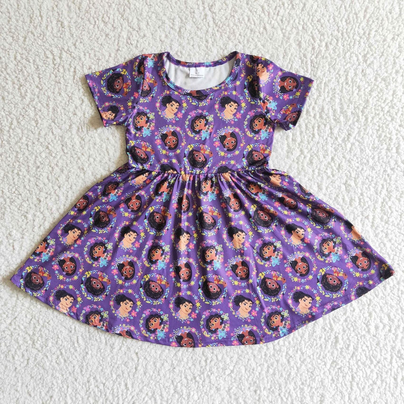 Pre order purple sisters Encanto dress  2-3 week TAT