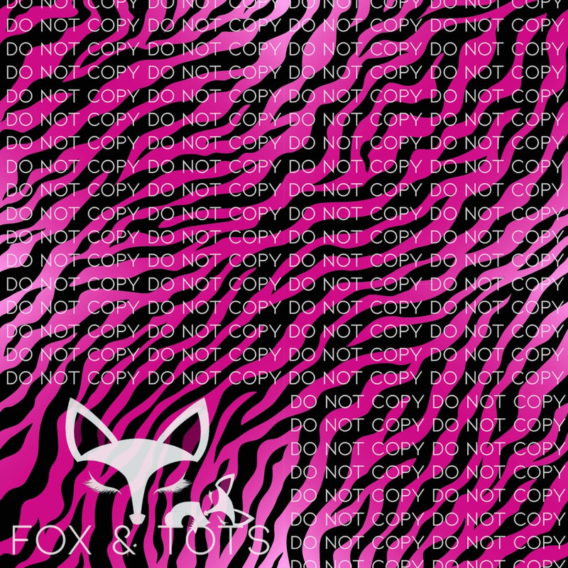 Pink Tiger Print Fabric