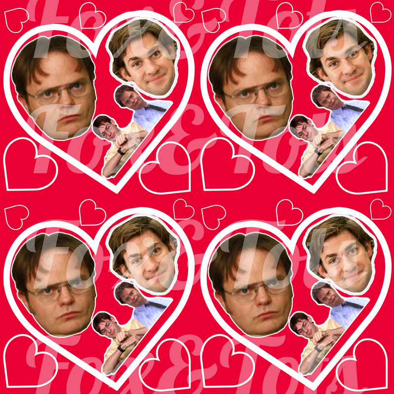 VDAY JIM and DWIGHT Fabric