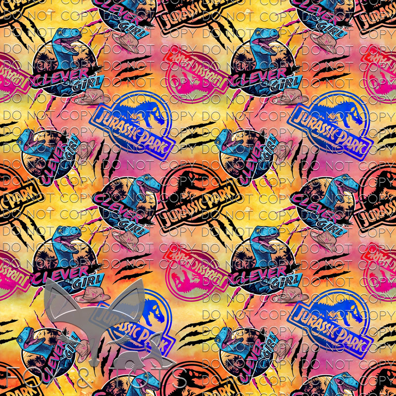 Jurassic Colors Fabric