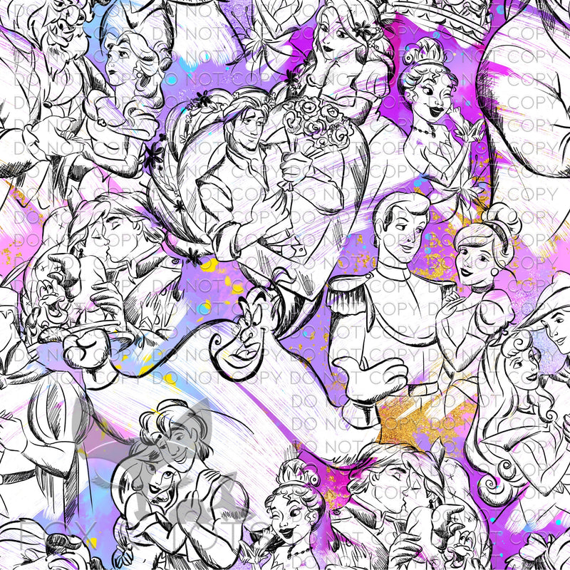 Sketch Magic Couples Fabric