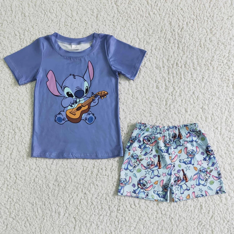 Stitch shorts 2 PC short Set - 2-3 week tat