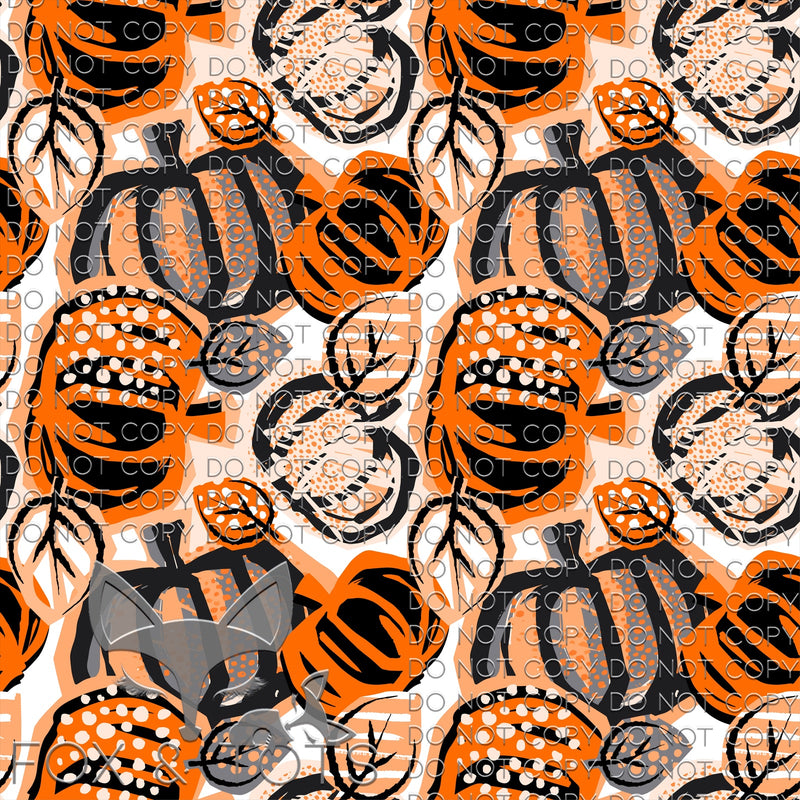 Pumpkin Cutouts Fabric
